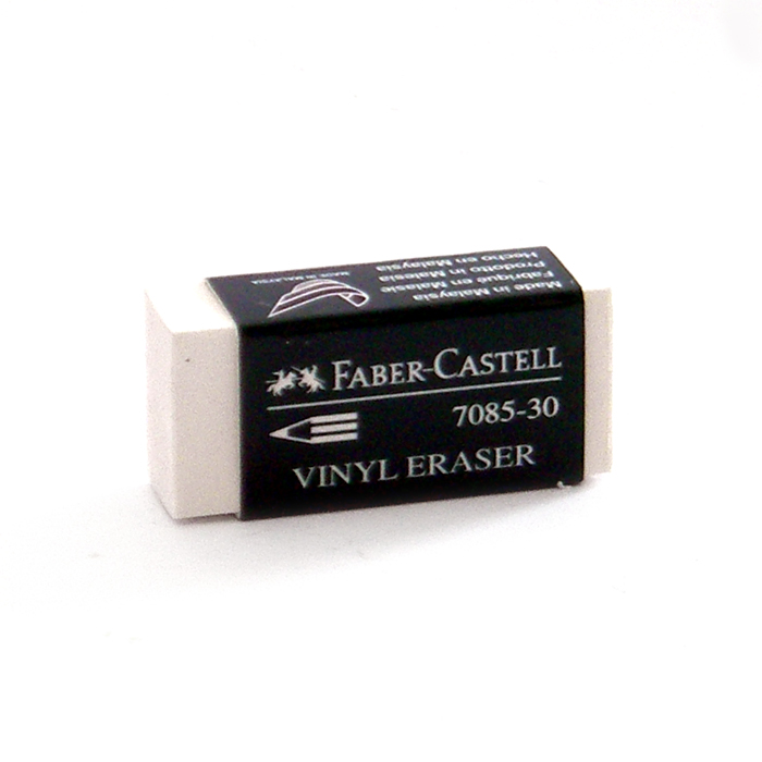 Faber-Castell : White Vinyl Eraser with Sleeve