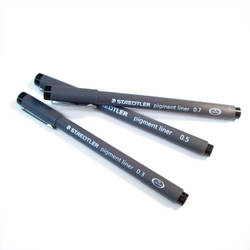 Pens & Markers: Staedtler Pigment Liner 0.05